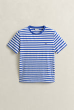 Load image into Gallery viewer, Gant Striped Shield T-Shirt on Royal Blue