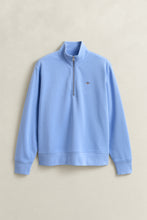Load image into Gallery viewer, Gant Shiled Half-Zip Sweater in Hydrangea Blue