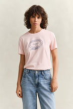Load image into Gallery viewer, Gant Graphic Print T-Shirt in Apricot Pink