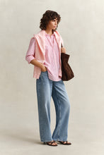 Load image into Gallery viewer, Gant Classic Poplin Striped Shirt in Bright Fuschia