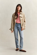 Load image into Gallery viewer, Gant Striped Shield T-Shirt on Perfect Red