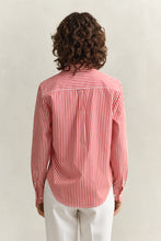 Load image into Gallery viewer, Gant Classic Poplin Striped Shirt in Perfect Red