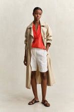 Load image into Gallery viewer, Gant Linen Popover Shirt in Perfect Red