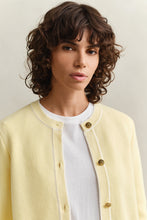 Load image into Gallery viewer, Gant Knit Cardigan in Vanilla Yellow