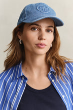 Load image into Gallery viewer, Gant Denim Cap in Light Blue