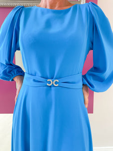 Luis Civit Renoir Dress in Turquoise