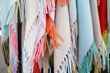 Load image into Gallery viewer, Herzen's Wrap with Tassels 5006 in Light Silver/ Vanilla