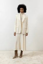 Load image into Gallery viewer, Peserico Assymetrical Midi Skirt in Wool White