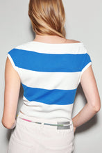 Load image into Gallery viewer, Luisa Cerano Knitted Top with Block Stripes
