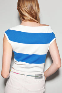 Luisa Cerano Knitted Top with Block Stripes