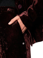 Load image into Gallery viewer, MarcCain Warri Velvet Trousers in Vinewasting