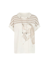 Load image into Gallery viewer, MarcCain Blouse with Lurex and Gold Print