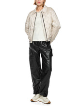 Load image into Gallery viewer, MarcCain Quilted Jacket with Contrasting Details in Beige