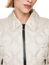 Load image into Gallery viewer, MarcCain Quilted Jacket with Contrasting Details in Beige