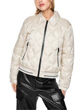 Load image into Gallery viewer, MarcCain Quilted Jacket with Contrasting Details in Beige