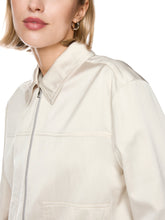 Load image into Gallery viewer, MarcCain Shiny Bomber Jacket in White