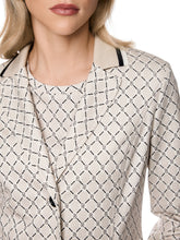 Load image into Gallery viewer, MarcCain Printed Blazer in Scuba Jersey in Beige
