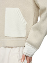 Load image into Gallery viewer, MarcCain Cardigan with Denim Detail in Beige