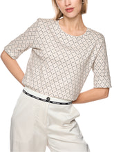 Load image into Gallery viewer, MarcCain Organic Cotton T-Shirt with Print in Beige