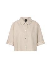 Load image into Gallery viewer, MarcCain Short Denim Blouse in Beige