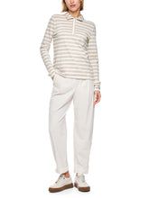 Load image into Gallery viewer, MarcCain Polo Shirt with Lurex Glow in Champaign