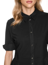 Load image into Gallery viewer, MarcCain Stretch Midi Dress in Black