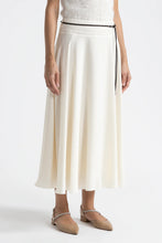 Load image into Gallery viewer, Peserico Assymetrical Midi Skirt in Wool White