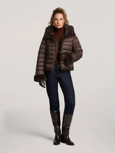 Load image into Gallery viewer, Reset Primula Faux-Fur Sleeve Detail in Coffee Bean