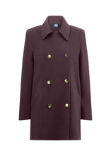 Load image into Gallery viewer, Riani Double-Breasted Coat in Morello