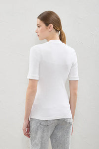 Peserico Ribbed Cotton Jersey Top