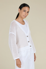 Load image into Gallery viewer, Peserico Cardigan in Blend Cotton Tape Yarn

