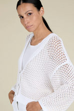Load image into Gallery viewer, Peserico Cardigan in Blend Cotton Tape Yarn
