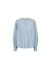Load image into Gallery viewer, Mos Mosh Yen Sina Lace Blouse in Skyway