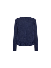 Load image into Gallery viewer, Mos Mosh Mape Alice Knit Cardigan in Crown Blue