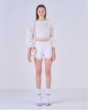 Load image into Gallery viewer, Silvian Heach White Lace Blouse

