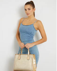 Guess Silvana Tote in Gold