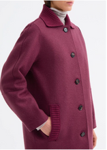 Load image into Gallery viewer, Rosso35 Long alpaca coat in Wine