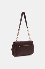 Load image into Gallery viewer, Frances quilted shoulder bag in Brown