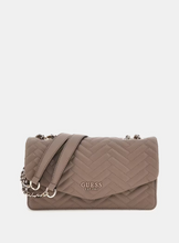 Load image into Gallery viewer, Guess Anning Quilted Crossbody Bag in Dark Taupe