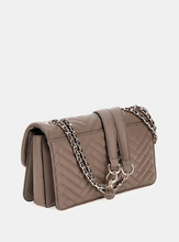 Load image into Gallery viewer, Guess Anning Quilted Crossbody Bag in Dark Taupe