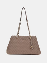 Load image into Gallery viewer, Guess Anning Quilted Shopper in Dark Taupe
