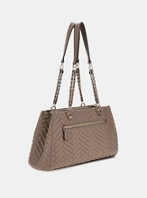 Load image into Gallery viewer, Guess Anning Quilted Shopper in Dark Taupe