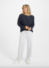 Load image into Gallery viewer, Juvia Sweatpants in White Stripe