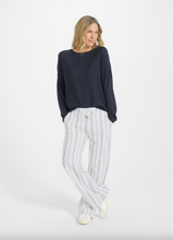 Load image into Gallery viewer, Juvia Sweatpants in White Stripe