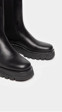Load image into Gallery viewer, NeroGiardini Black Leather Ankle Boot