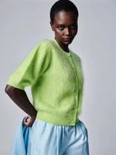 Load image into Gallery viewer, Herzen Short Sleeved Cardigan in a Cashmere Blend