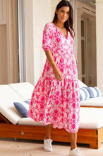 Load image into Gallery viewer, Aspiga Virginia Midi Dress in Pink/White