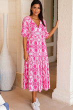 Load image into Gallery viewer, Aspiga Virginia Midi Dress in Pink/White