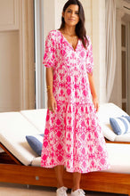 Load image into Gallery viewer, Aspiga Virginia Midi Dress in Pink/White