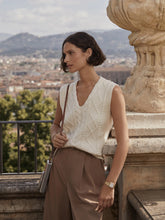 Load image into Gallery viewer, Varley Kay Cable Knit Vest in White